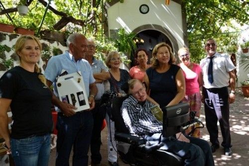 Stephen Hawking en la Fica de La Laja en Los Berrazales (Agaete)