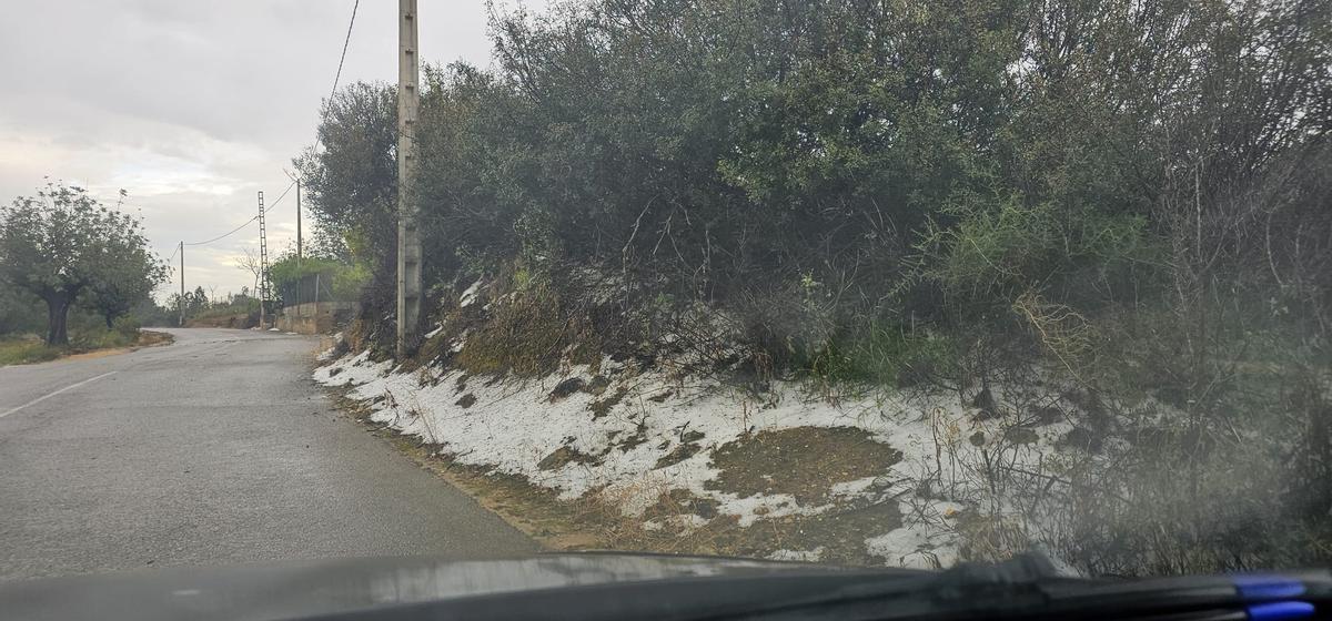 Granizo en el término municipal de Torrent.