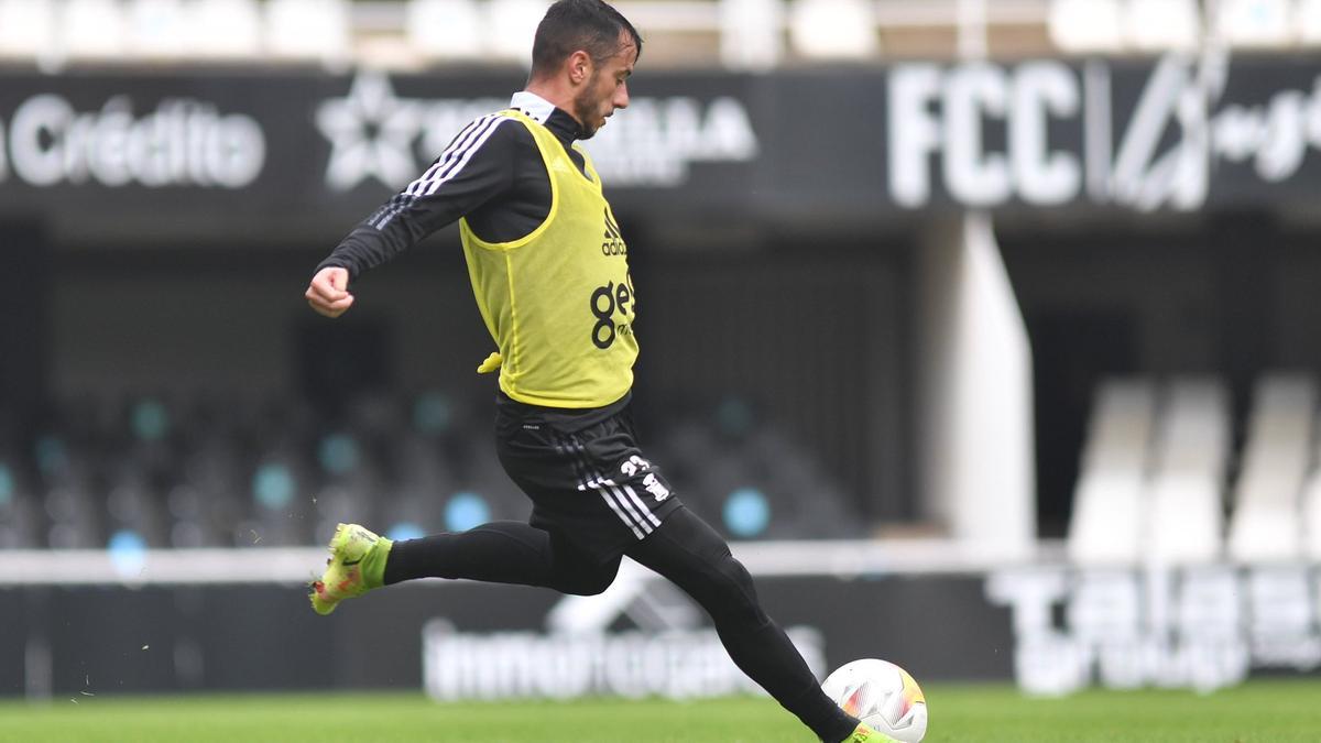 Tejera en un entrenamiento del equipo