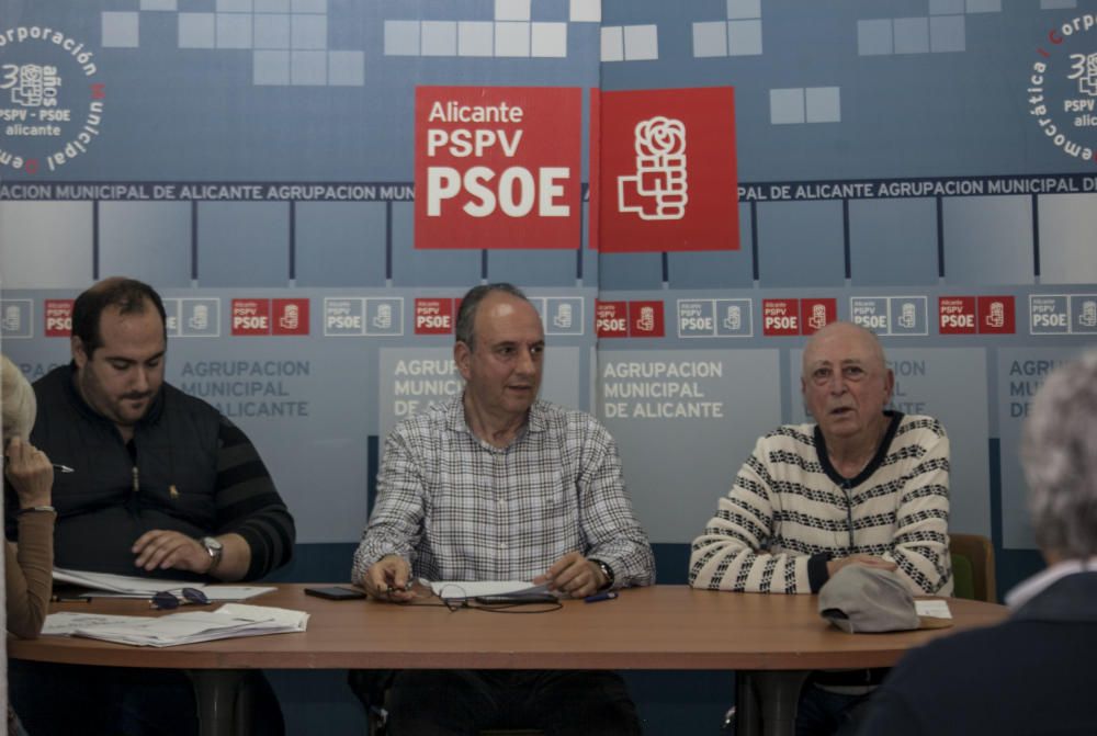 Franco desafía a Puig y releva a Montesinos como portavoz del PSOE en el Ayuntamiento de Alicante