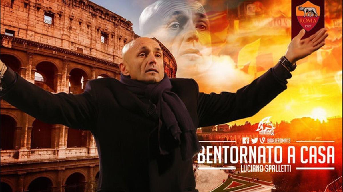Luciano Spalletti volverá al banquillo de la Roma