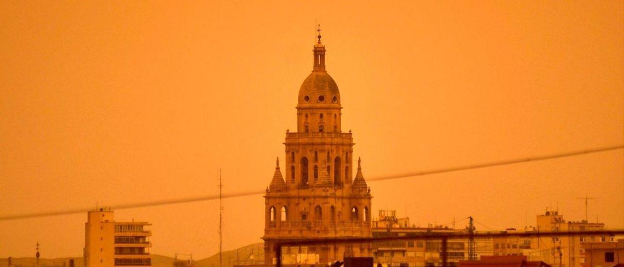 La catedral de Murcia, este jueves.