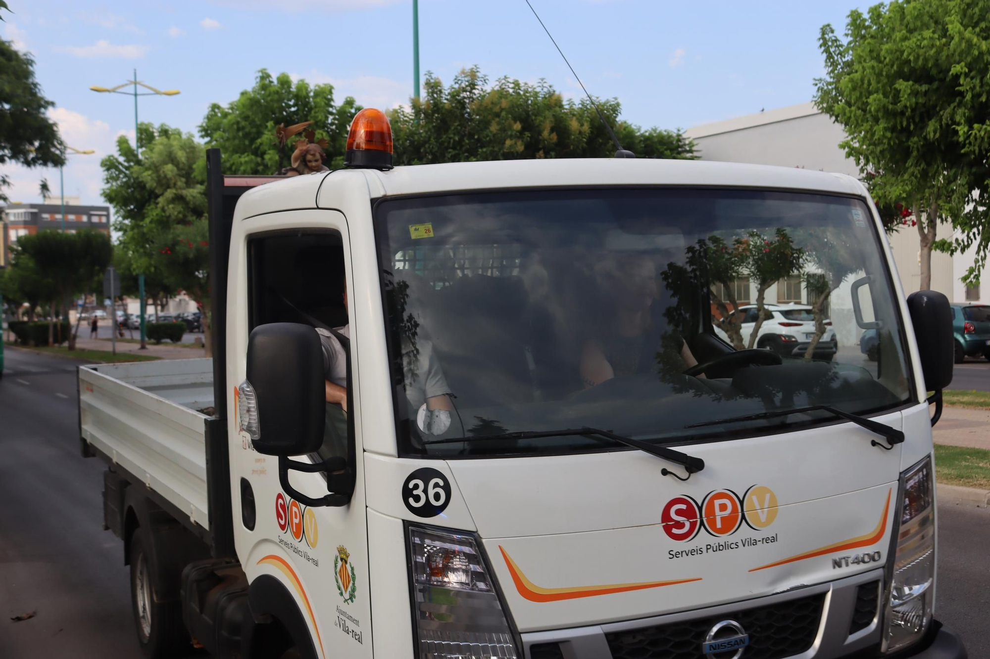 Vila-real celebra la festa de Sant Cristòfol amb la benedicció i desfilada de camions