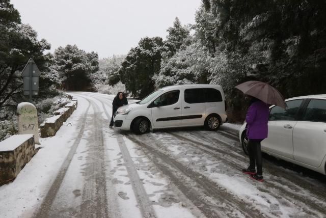 Nieve en Los Montes de Málaga