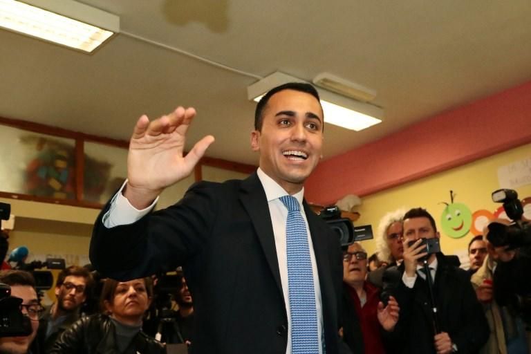 Luigi di Maio, candidato del Movimiento 5 Estrellas.