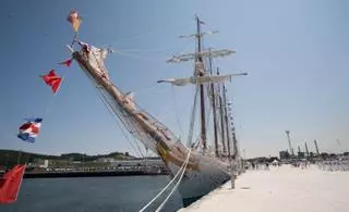 El buque "Elcano",  rumbo a Gijón, donde será madrugador al llegar y donde la Princesa Leonor volverá a embarcarse en él