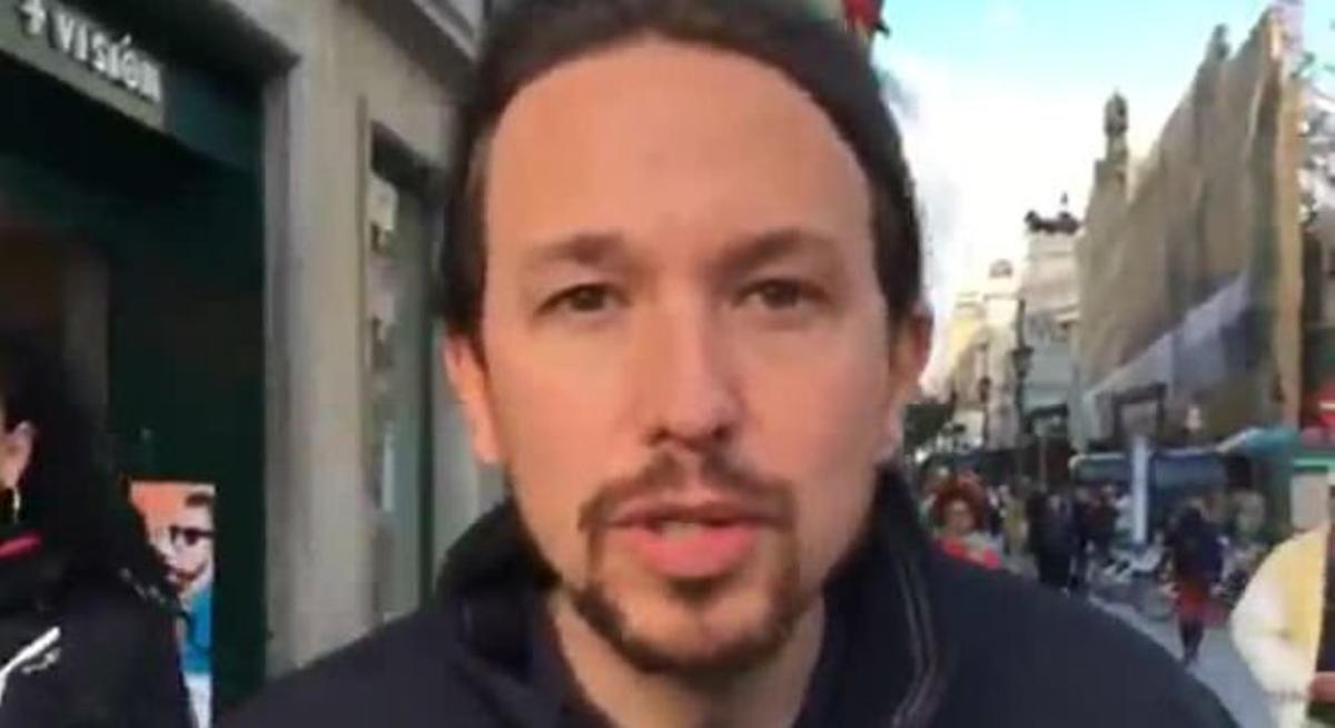 Pablo Iglesias anuncia l’acord de Podem i IU.