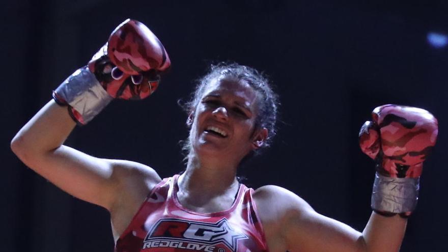 Mari Carmen Romero, celebrando su título de campeona de Europa