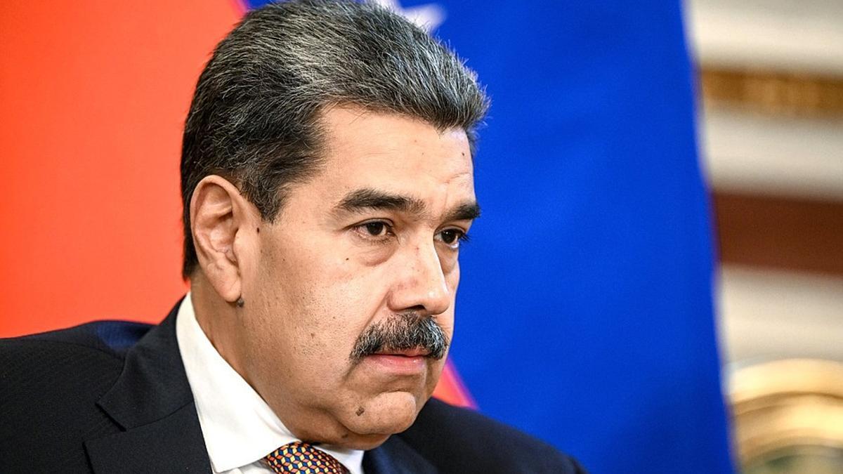 El president de Veneçuela, Nicolás Maduro, durant una reunió al maig de 2025 a Moscou amb el seu homòleg de Rússia, Vladimir Putin (arxiu)