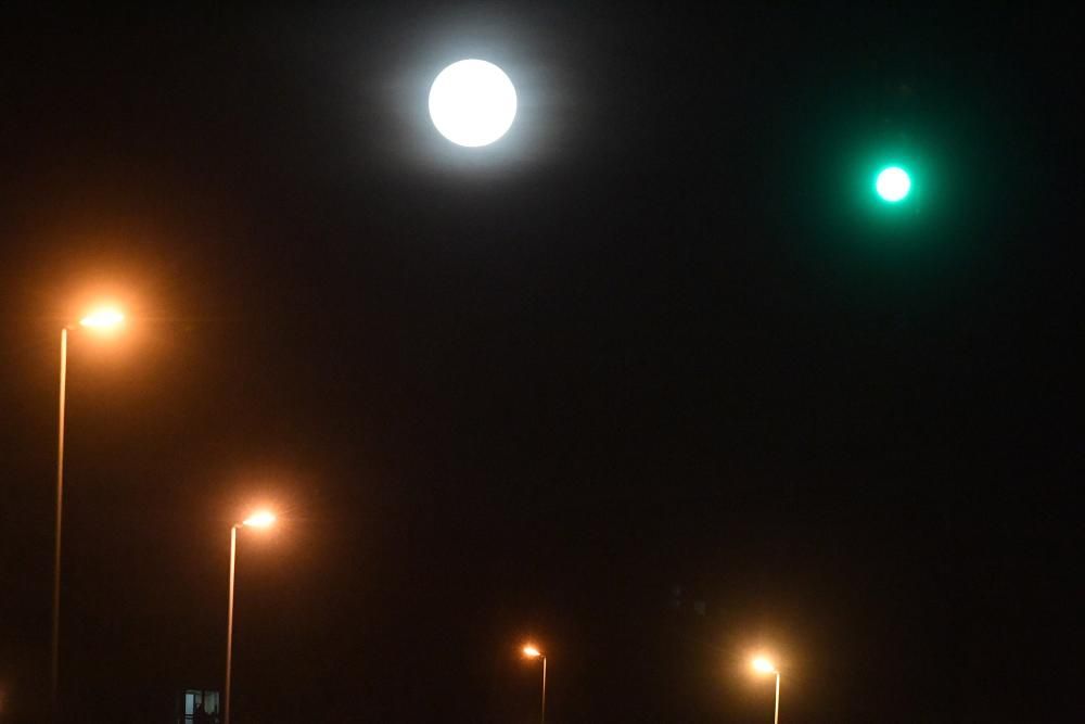 La Superluna, en A Coruña.