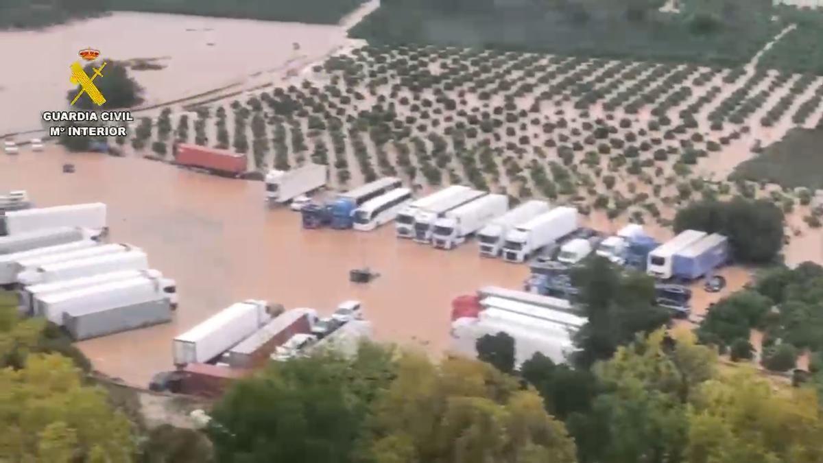 Impresionantes imágenes aéreas: así está Oliva tras el paso de la dana Adam
