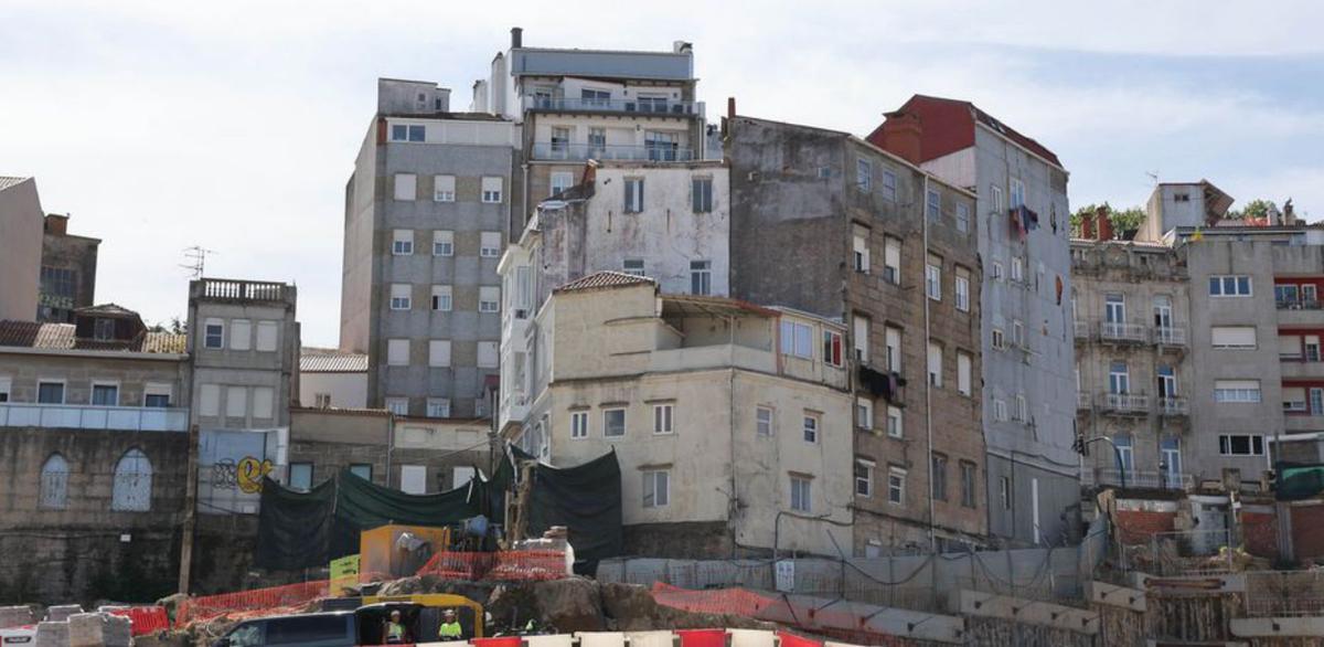 Edificios de
Pi i Margall que
se mantendrán.