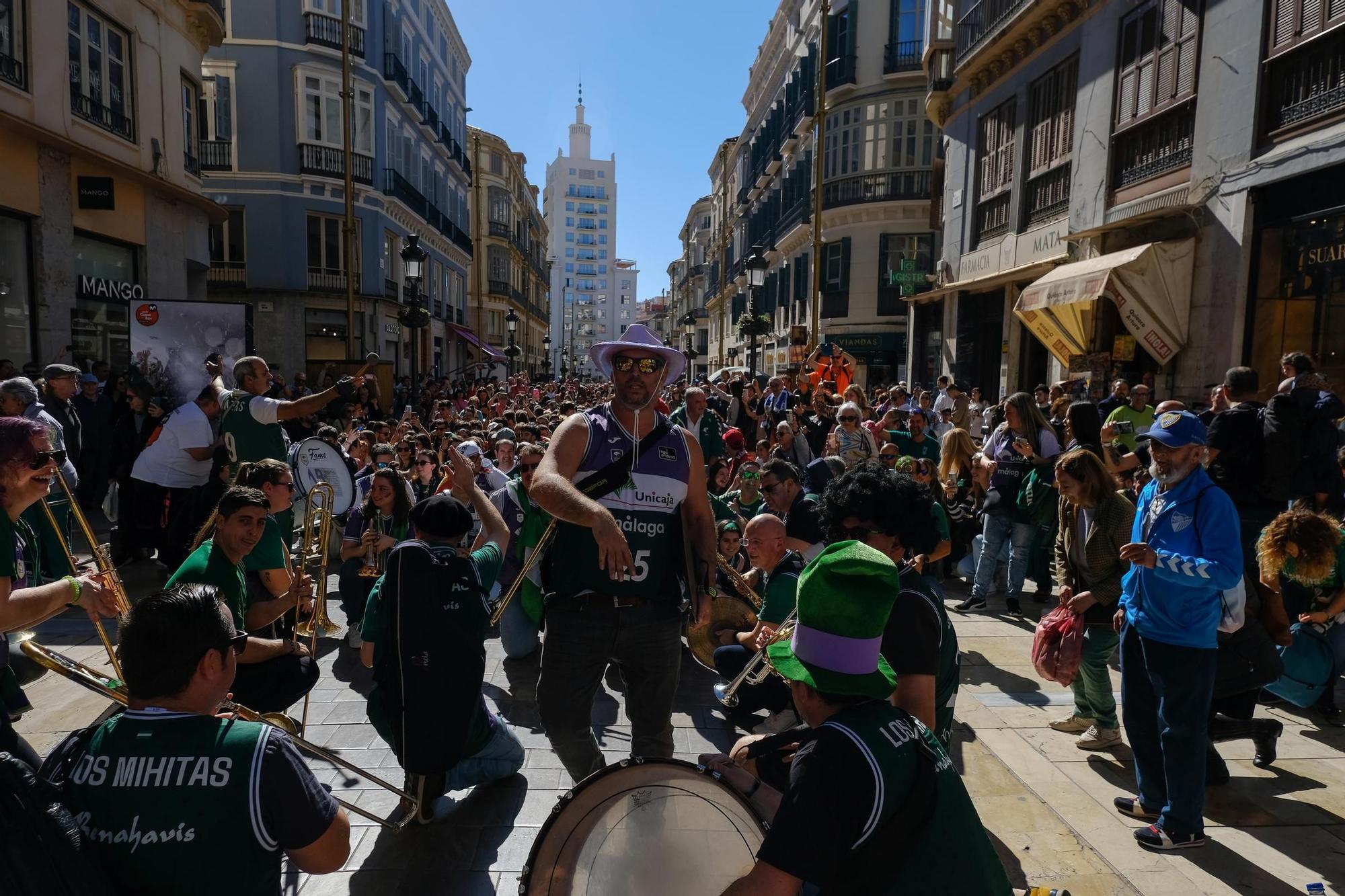 Las aficiones de la Copa del Rey tomaron el Centro este sábado, antes de las semifinales