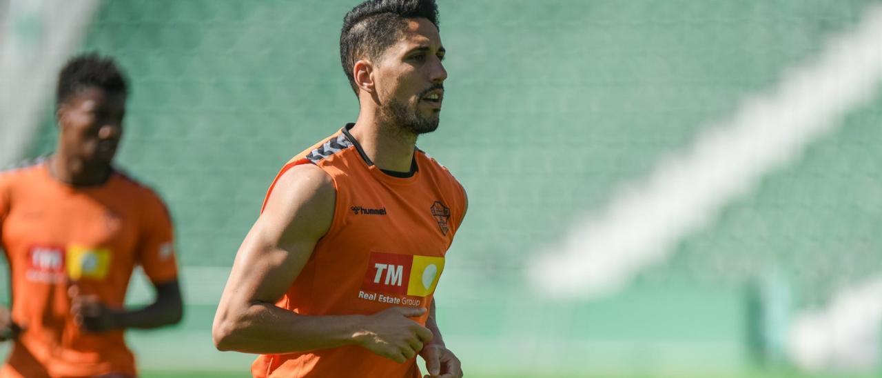 Fidel Chaves durante un entrenamiento reciente