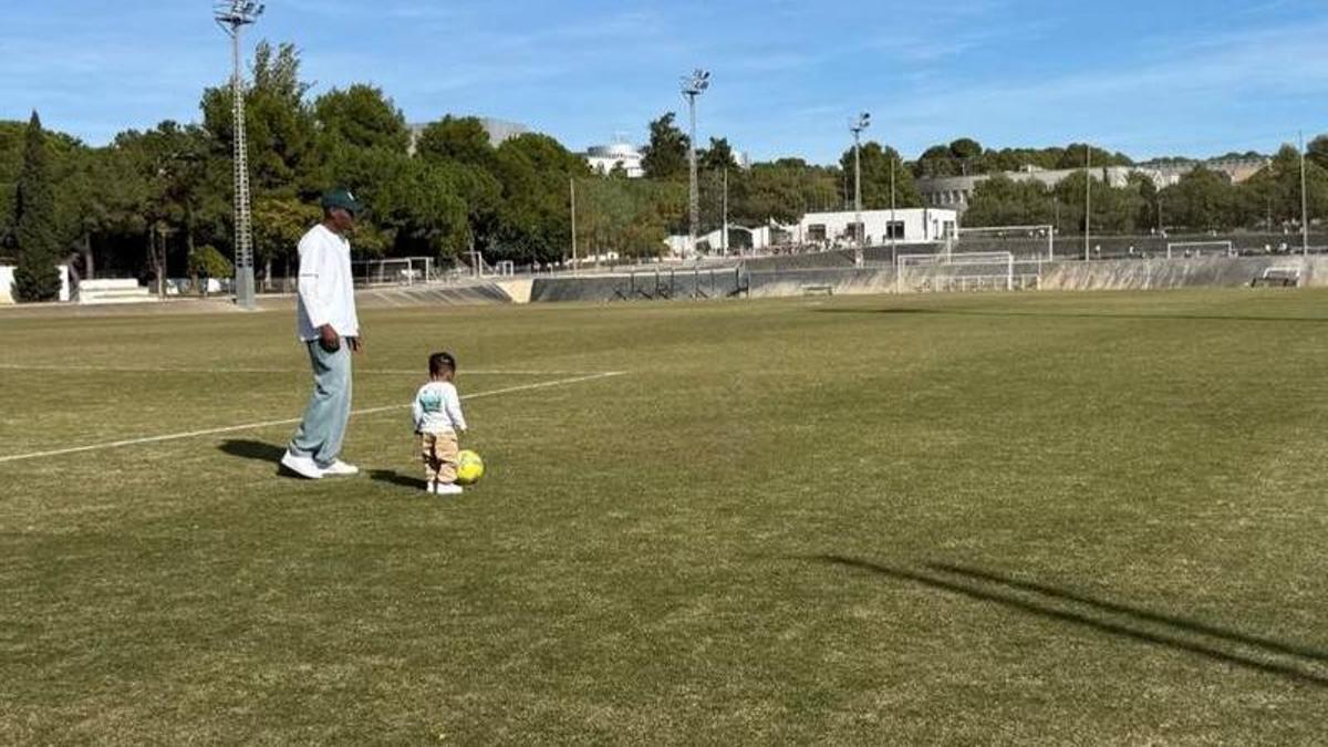 Mosquera en la Ciudad Deportiva de Paterna