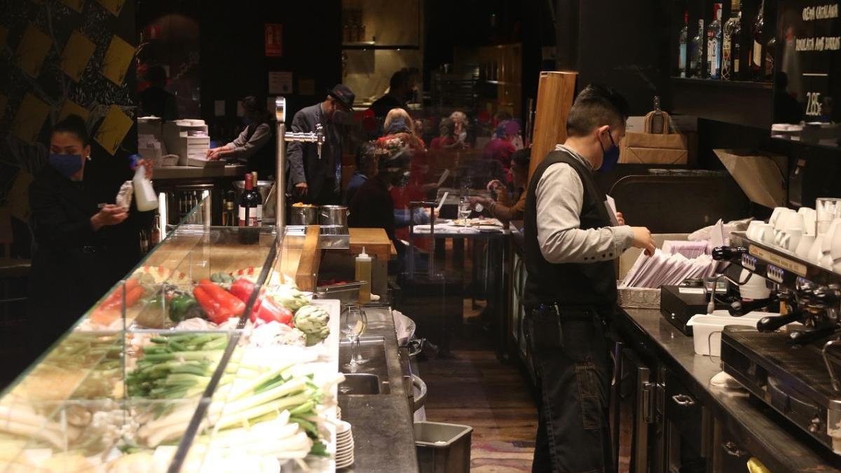 Un dels restaurants de la Rambla de Barcelona.