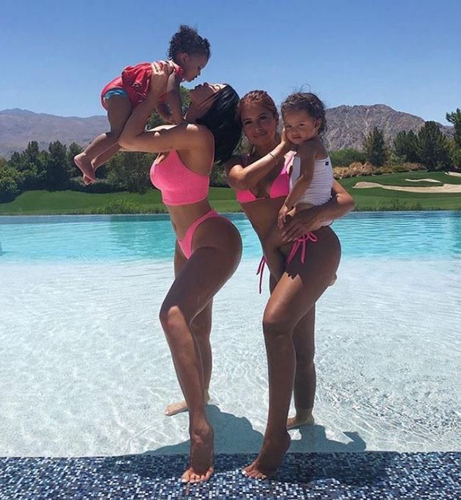 La pequeña Stormi también estuvo presente en la fiesta