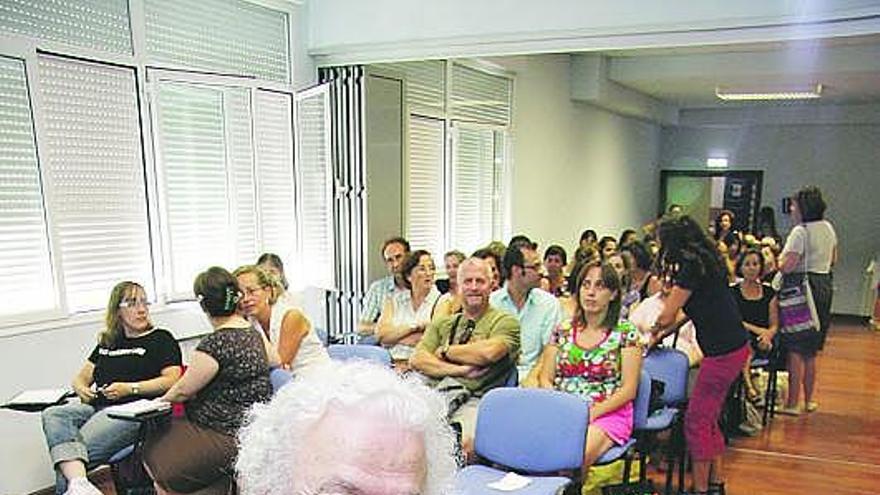 Francesco Tonucci, en el Centro de Profesores y Recursos de Gijón.