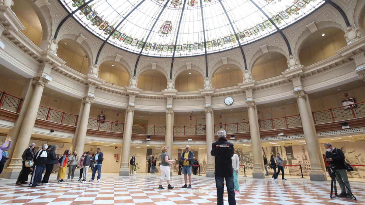 El vestíbulo del Palacio de Comunicaciones sería el espacio esencial del Museo