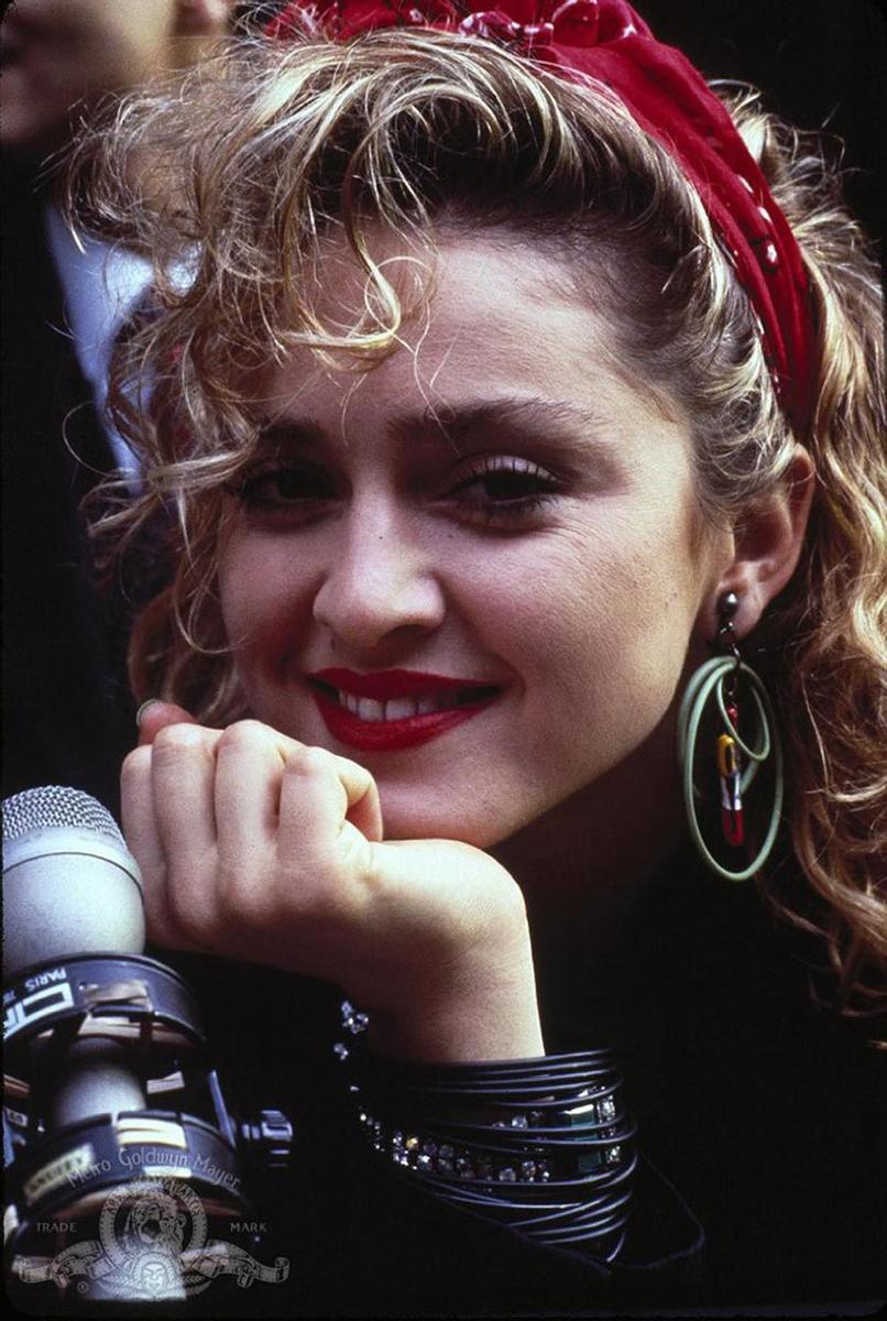 Madonna con su look 80s
