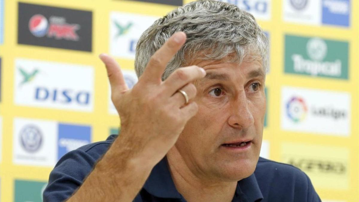 Quique Setién, técnico de Las Palmas