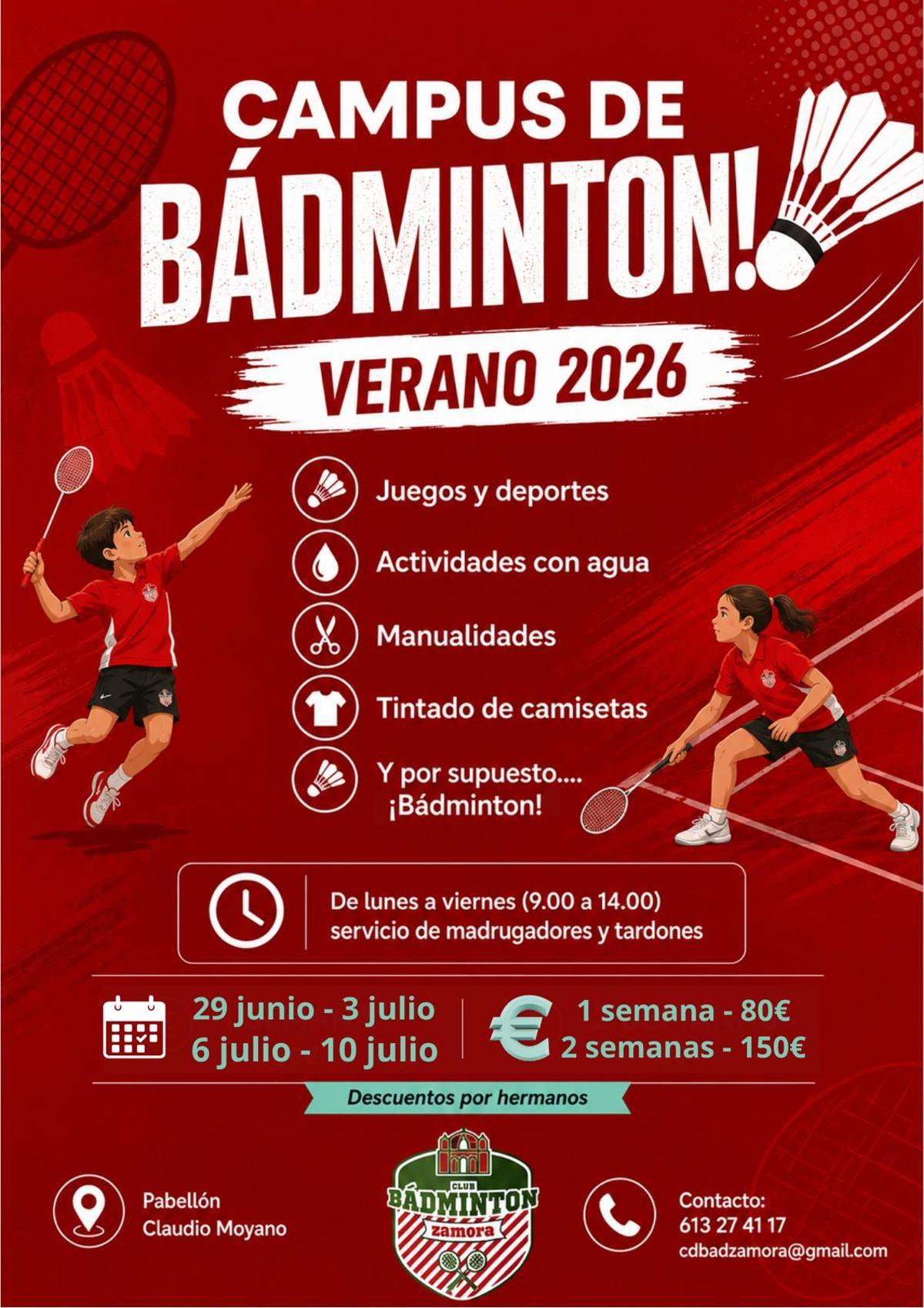 Cartel de Bádminton