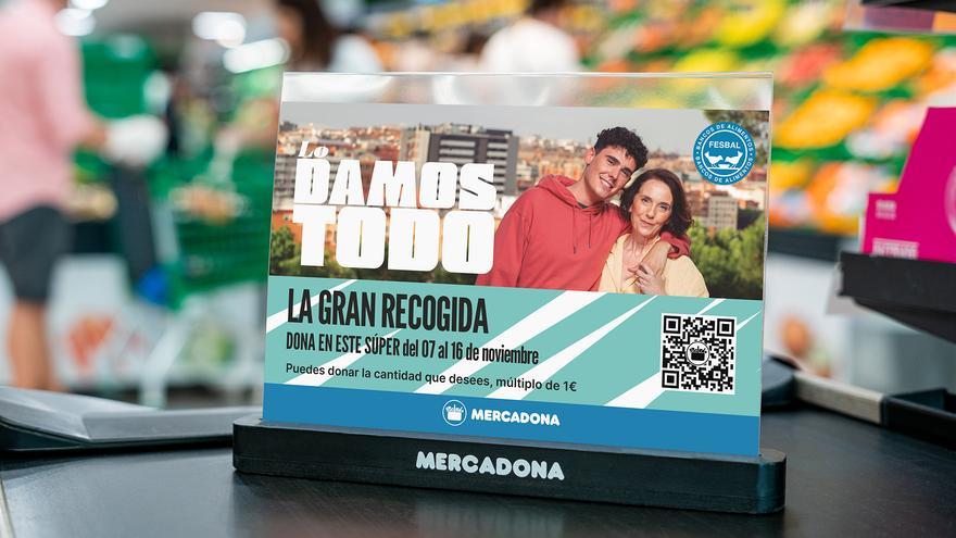 Mercadona alarga la campaña para la donación a los Bancos de Alimentos hasta el 16 de noviembre