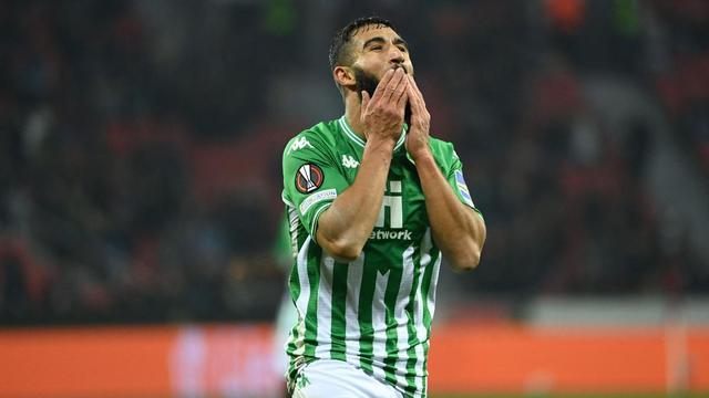 Fekir, celebrando un gol
