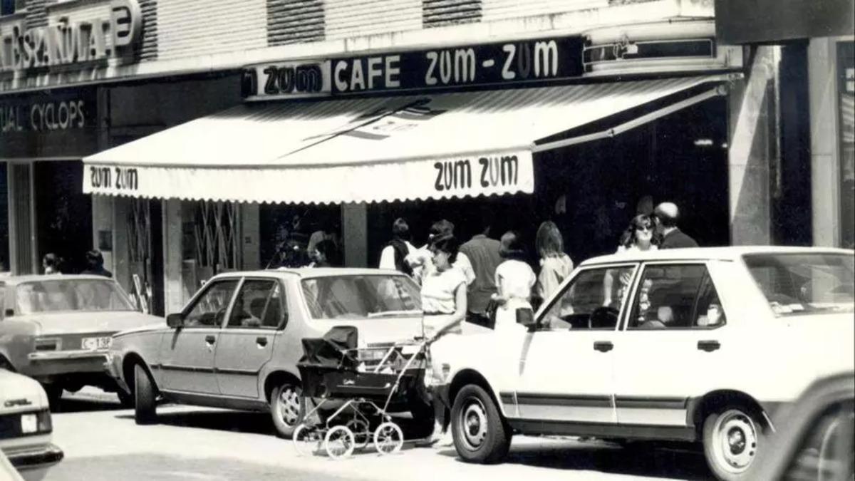 La cafetería Zum Zum a finales de la década de los 80