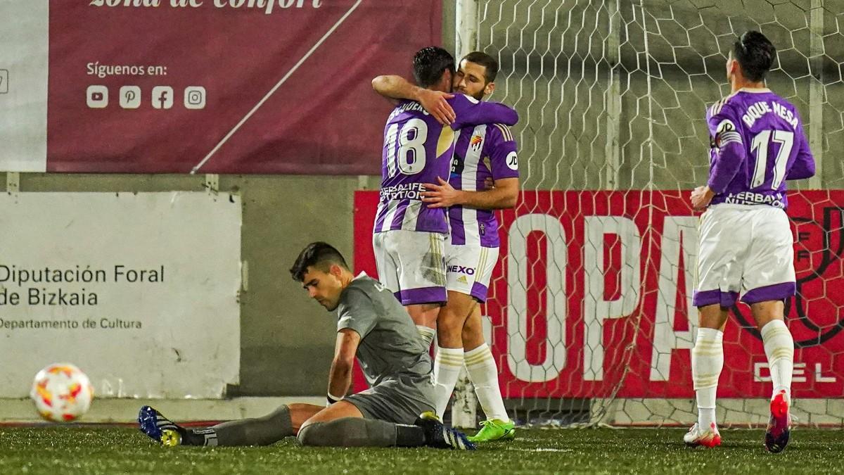 El Valladolid goleó al Arenas Club de Getxo
