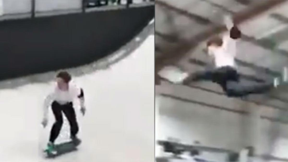 ¡Espeluznante! El truco fallido que asombraría al mismísimo Tony Hawk