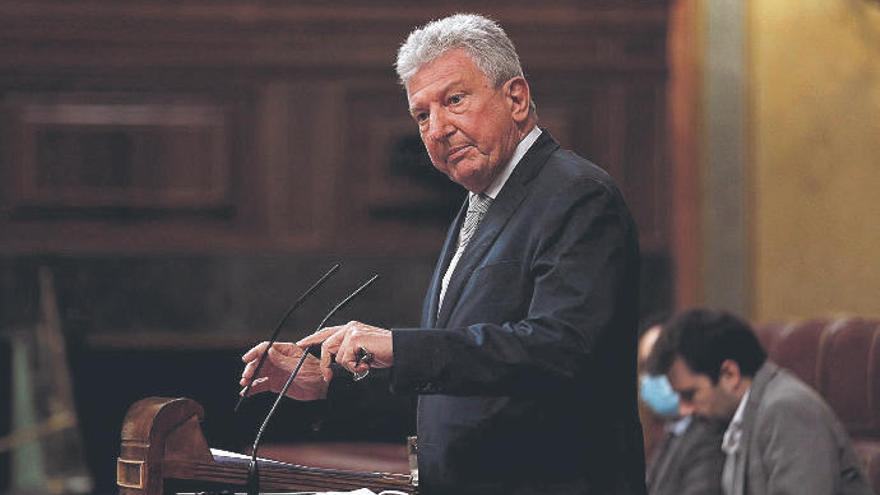 Pedro Quevedo, ayer, en el Congreso de los Diputados.