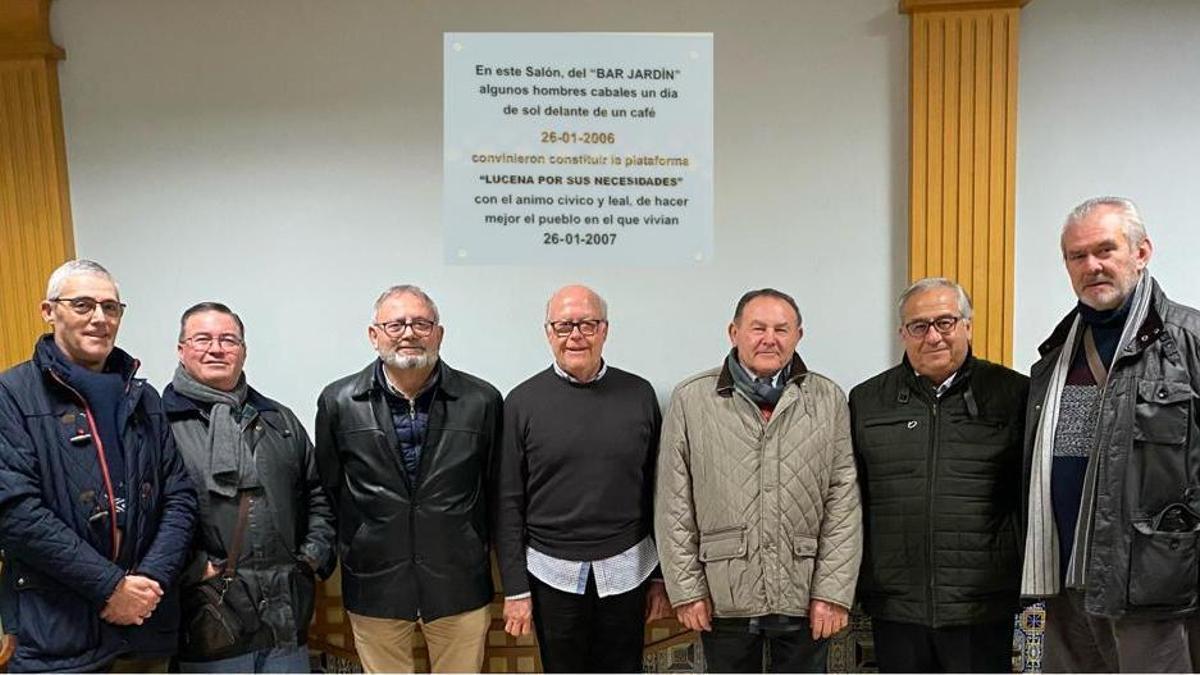 Miembros de la plataforma Lucena por sus Necesidades Sanitarias.