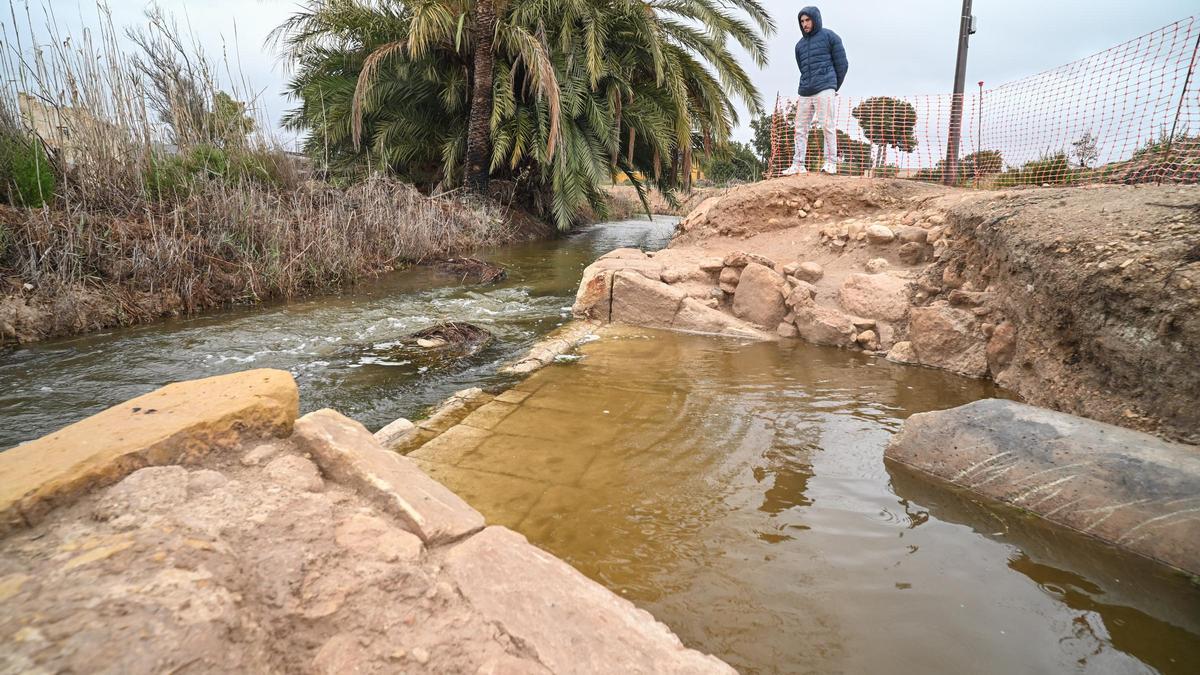 Las obras de conservación de la Acequia Mayor de Elche dejan al descubierto una Contraséquia construida en el siglo XVI