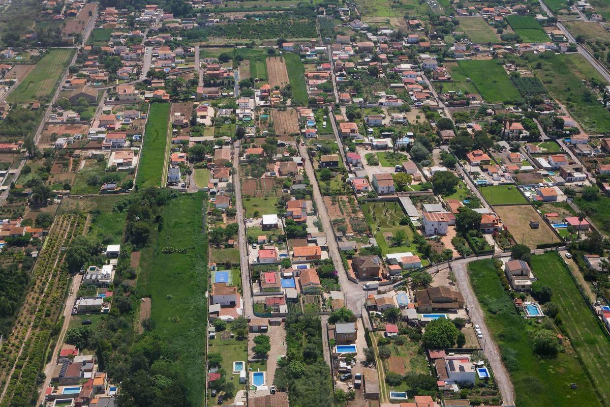 Imagen aérea de la zona de la Marjaleria de Castelló.