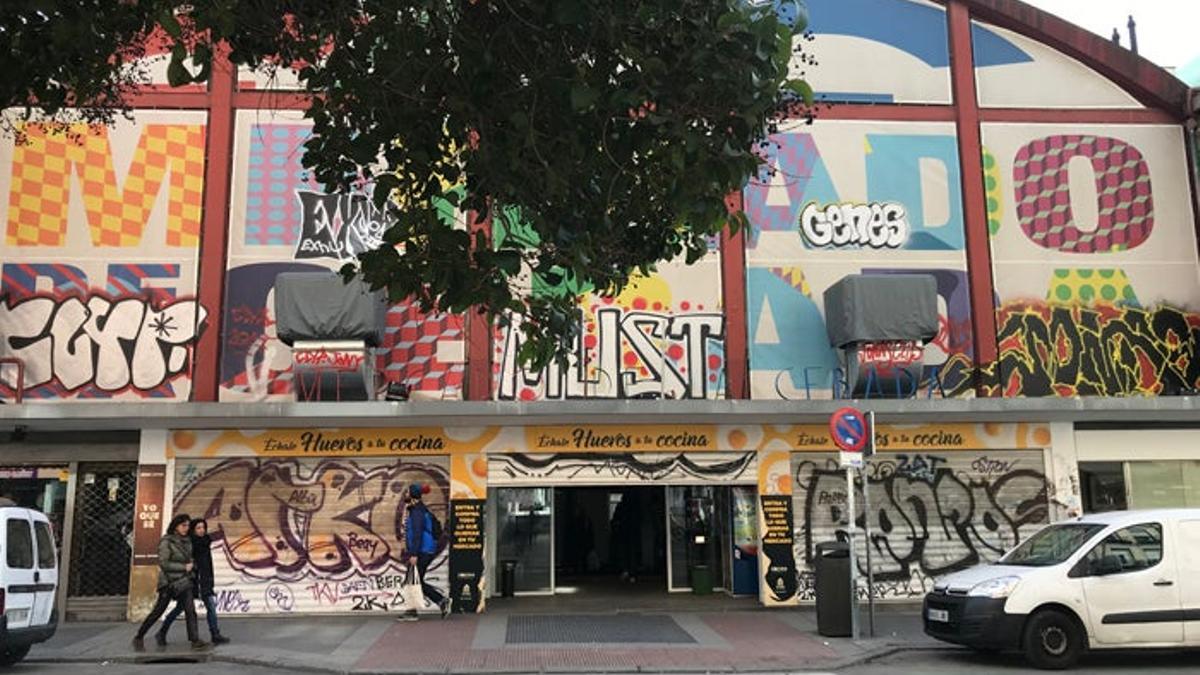 Mercado de la cebada, Madrid