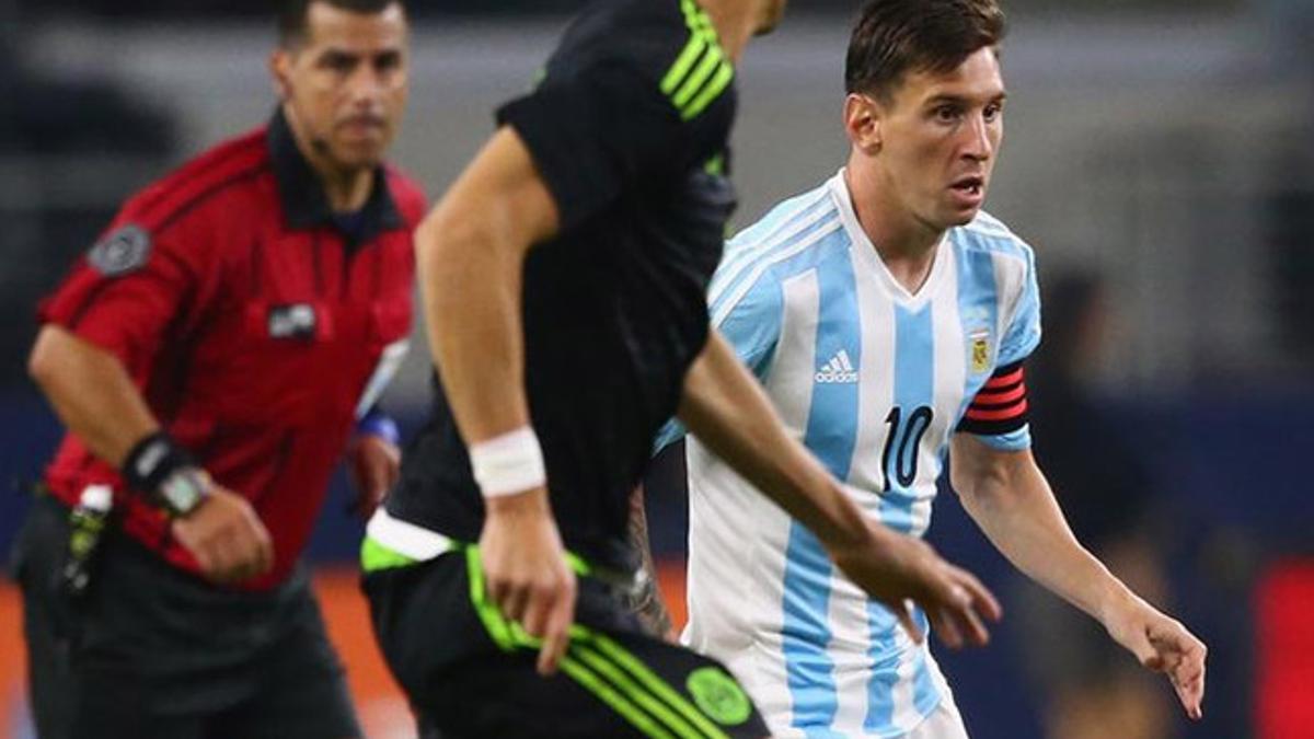 Messi marcó un gol decisivo para Argentina