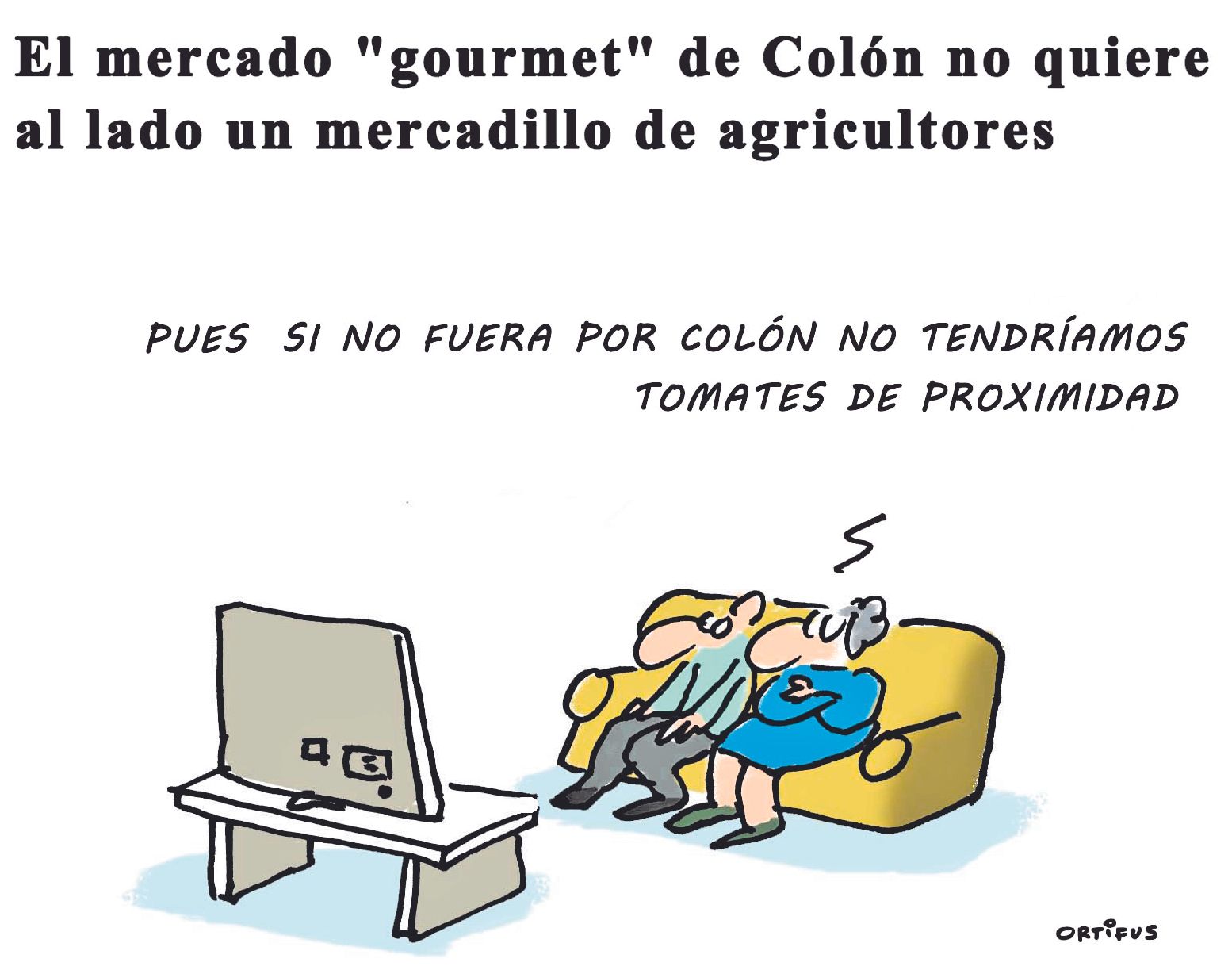 El mercado &quot;gourmet&quot; de Colón no quiere al lado un mercadillo de agricultores