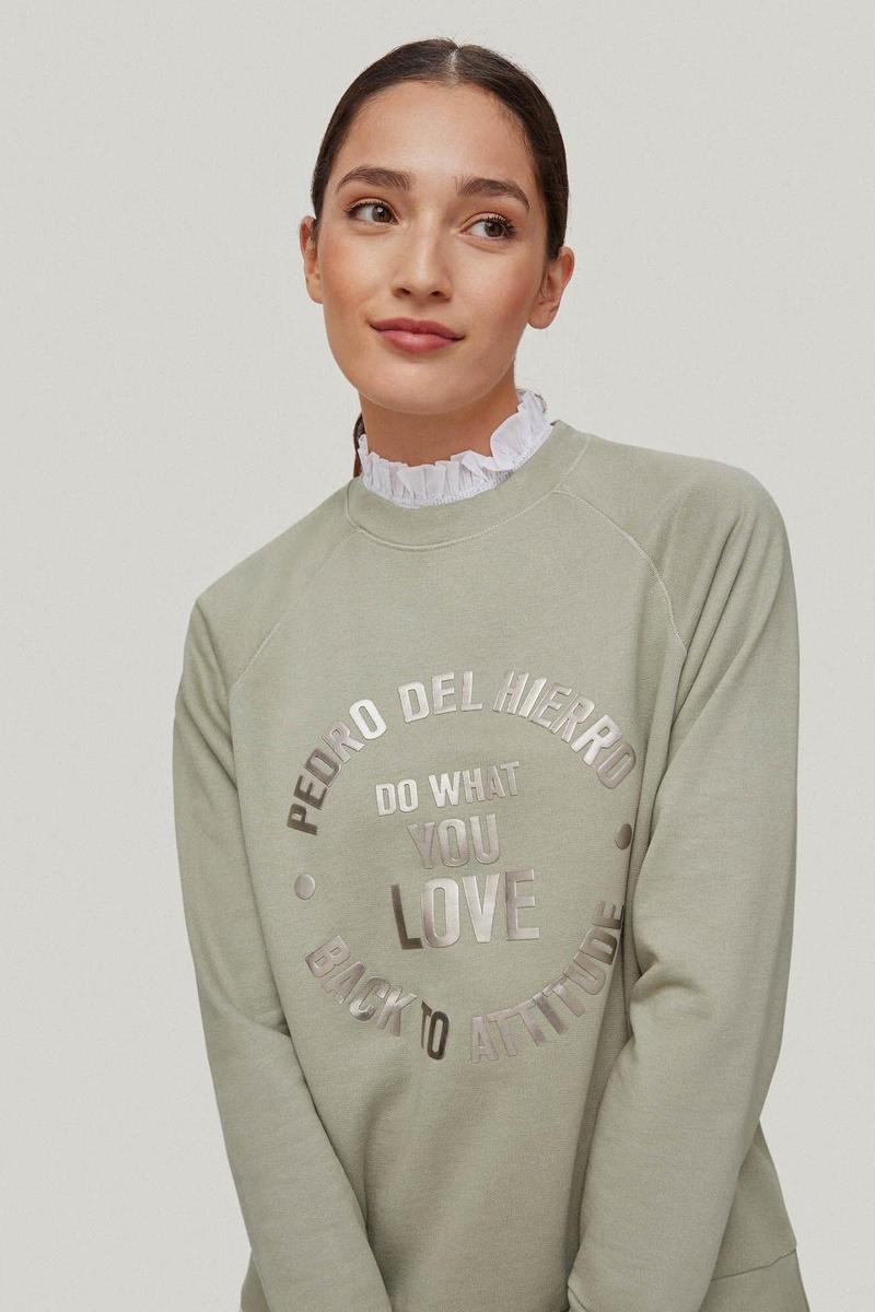 Sudadera combinada grafico de Pedro del Hierro