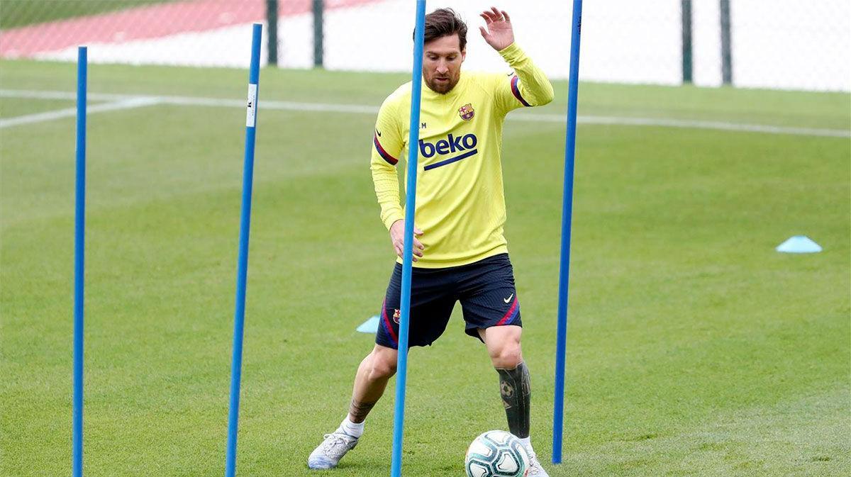 Así ha sido la segunda sesión de entrenamiento del  Barça tras el parón