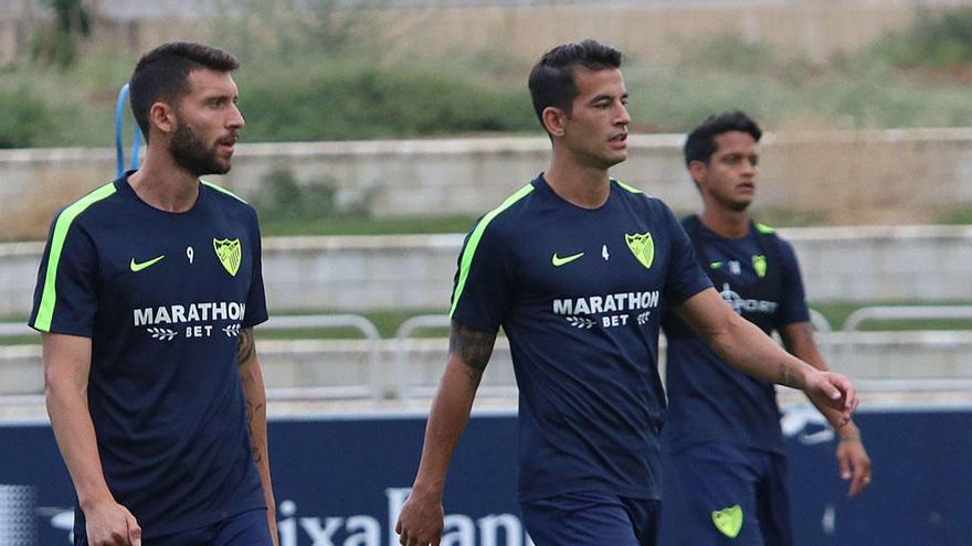 Borja Bastón y Luis Hernández, este jueves.