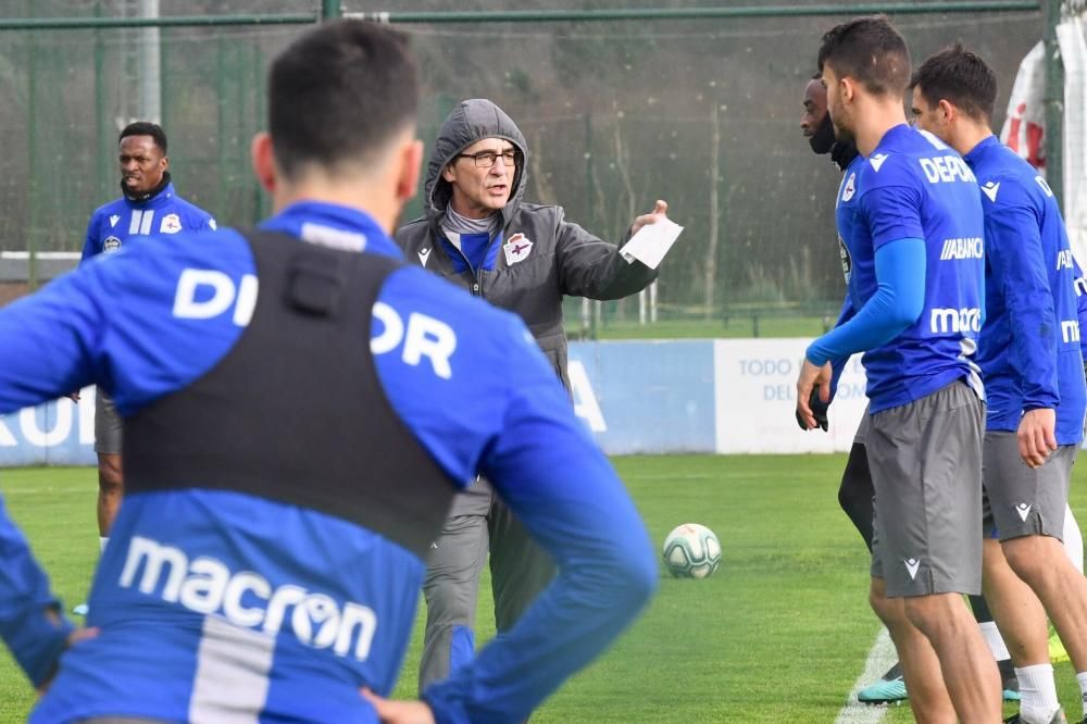 Primer entrenamiento de Beauvue con el Dépor