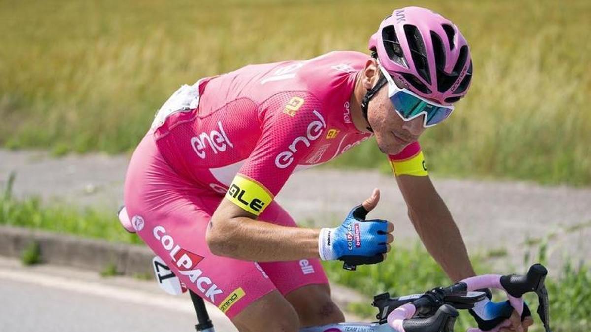 Juan Ayuso, en el Giro sub'23 que ganó en 2021