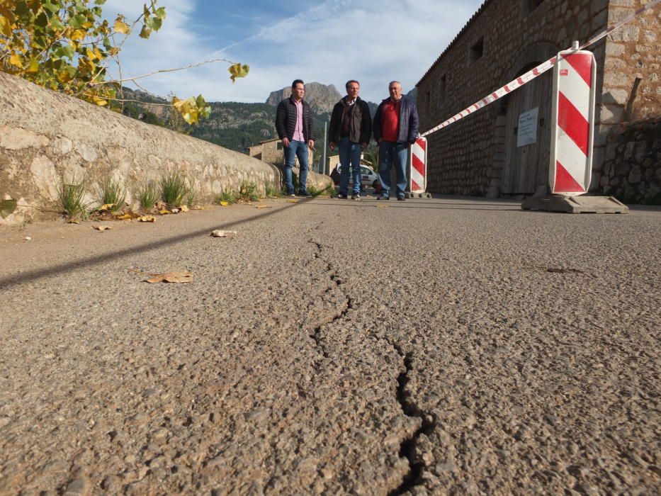 Felsabgang auf der Strecke nach Fornalutx