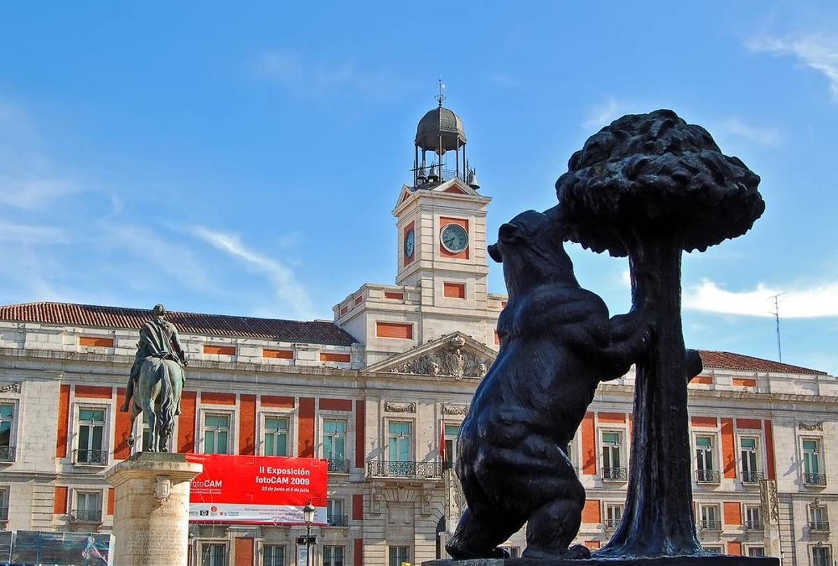 La Puerta del Sol, en Madrid.