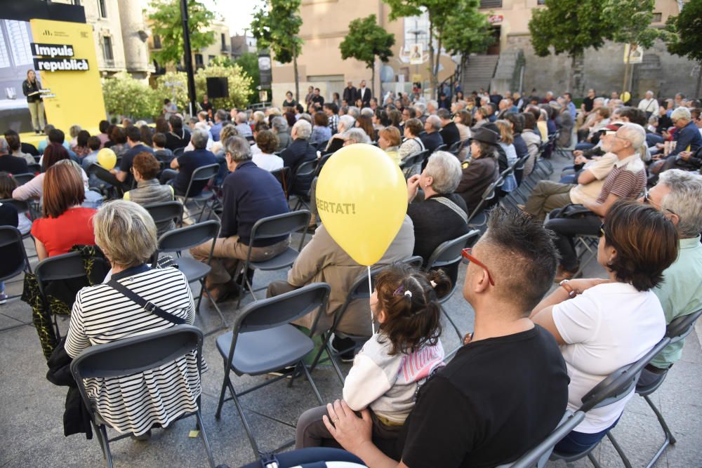 Pere Aragonès a Manresa en l'acte central d'ERC per al 26-M