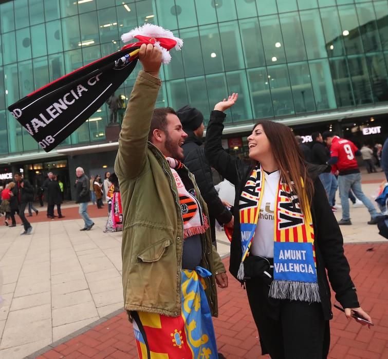 La afición del Valencia CF toma Mánchester