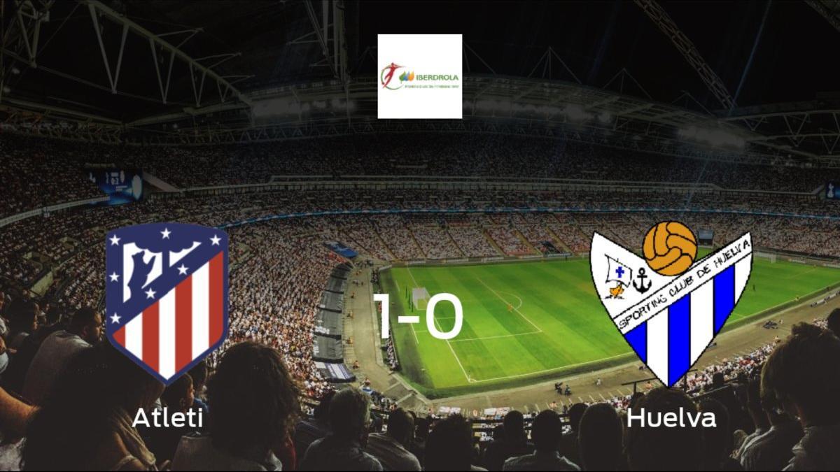 El Atlético de Madrid Femenino vence en casa al Sporting de Huelva Femenino por 1-0