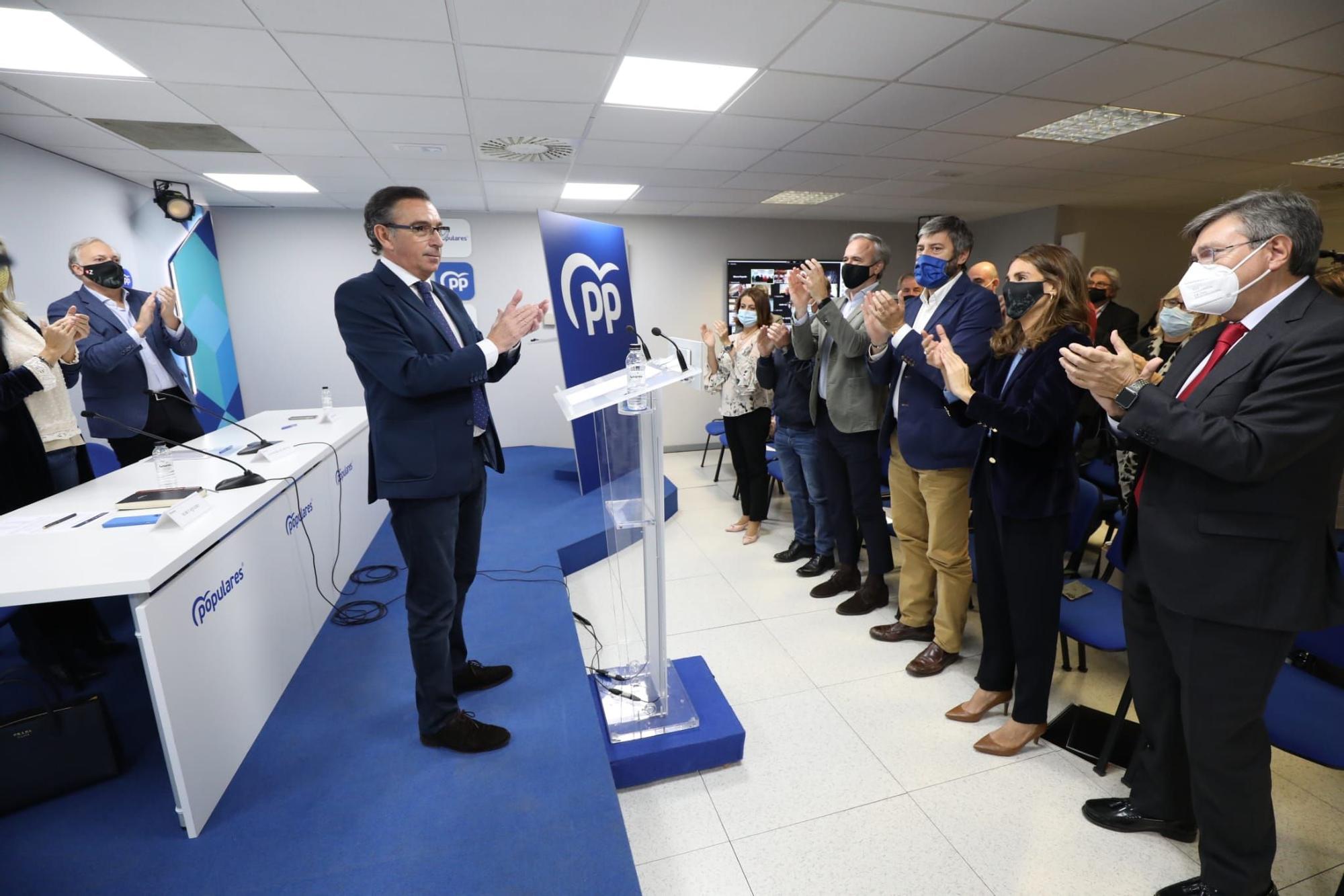 FOTOGALERÍA | Azcón anuncia su candidatura a la presidencia del PP en Aragón