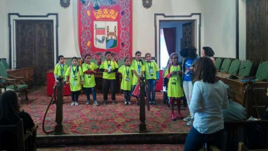 Recepción de los niños saharauis.